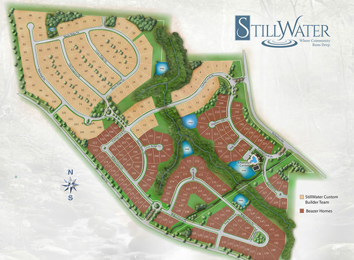 StillWater Estates Apex NC Site Map